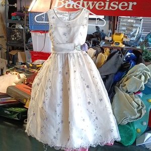 Girls cream Flower dress
